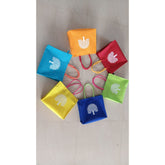 Printed Jute Bag for Return Gifts, Wedding Gifts Lunch Bag Multicolor Gifts